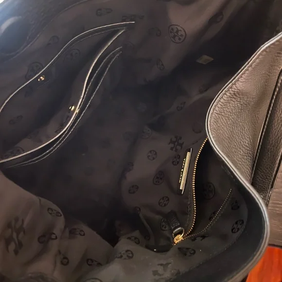 Tory Burch Leather Black Hobo Bag - Picture 4 of 8